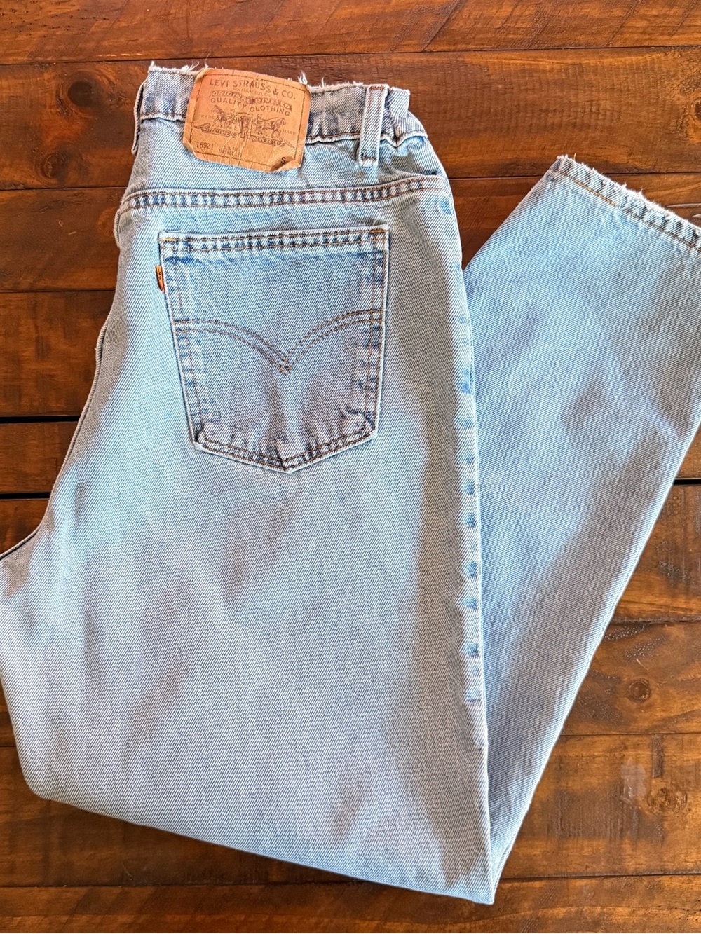 Vintage 90s Levi’s 921 Slim Fit Tapered Leg Orange Tab Jeans, Women’s Size 16 S